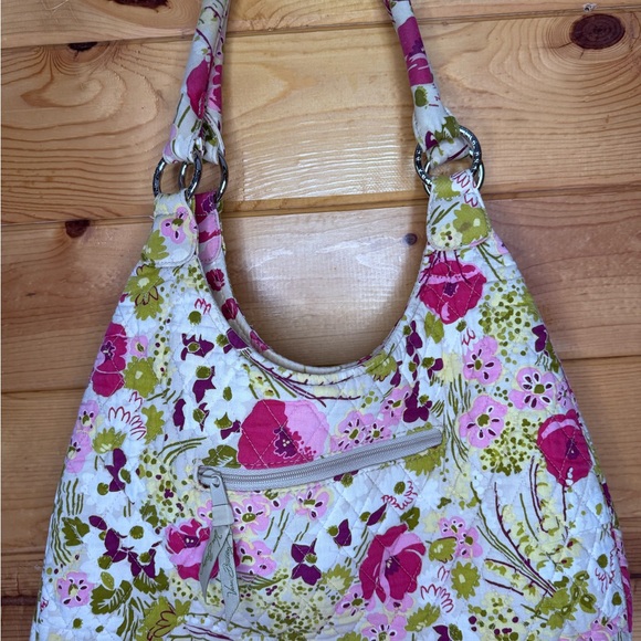 Vera Bradley “Make Me Blush” Floral Shoulder Bag - Picture 11 of 13